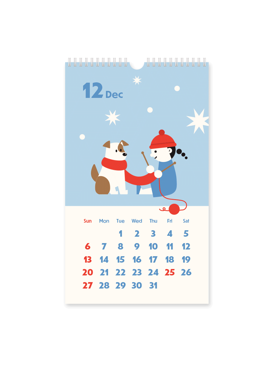 아이코닉 2027 슬로우 벽걸이달력 월 캘린더 상세 이미지 6
